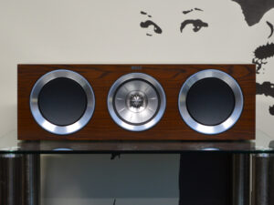 KEF R200C Caixa Central 3 Vias Walnut