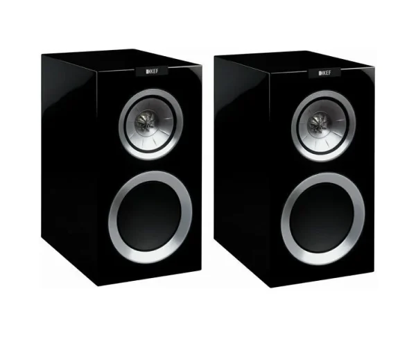 KEF R300 Bookshelf 3 Vias Black Piano