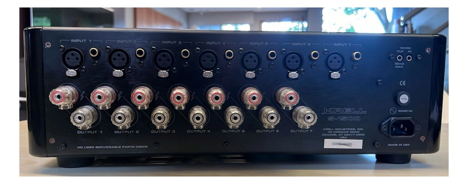 KRELL S-1500 Amplificador Multicanal 5x 150 watts - Imagem 4