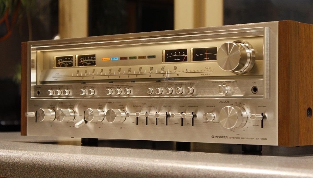 PIONEER SX-1280 AM FM Stereo Receiver 185 watts - Imagem 3