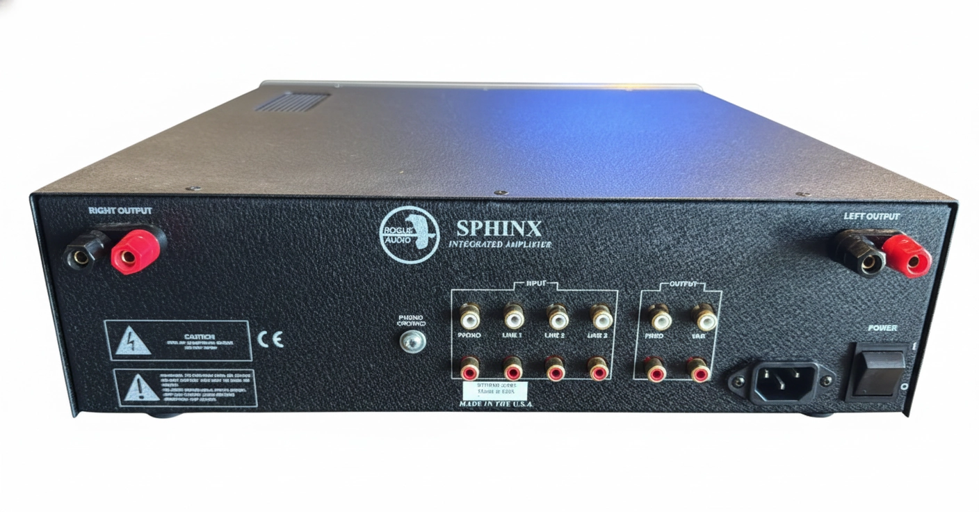 ROGUE AUDIO SPHINX V1 - Amplificador Integrado Híbrido,100 watts - Imagem 4