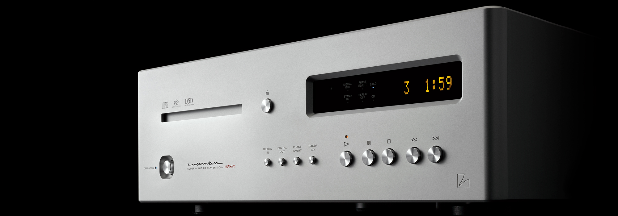 LUXMAN D-08u Ultimate - Player de CD, SACD, e DAC (Conversor Digital-Analógico)