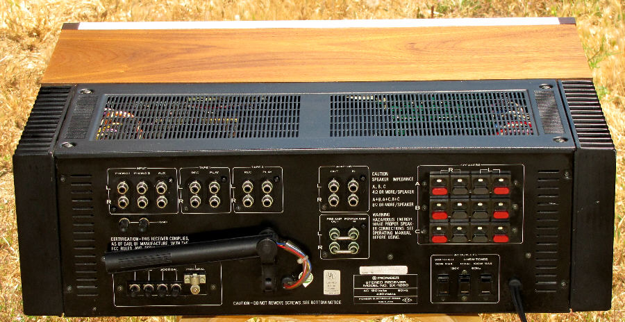 PIONEER SX-1280 AM FM Stereo Receiver 185 watts - Imagem 2