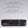 CAMBRIDGE AXR85 AM FM Stereo Receiver 2.1 Bluetooth MM Phono 85 watts - Image 4