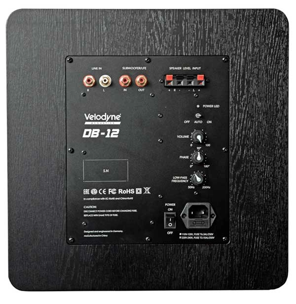 VELODYNE DEEP BLUE - Subwoofer 10", 350 watts - Imagem 3