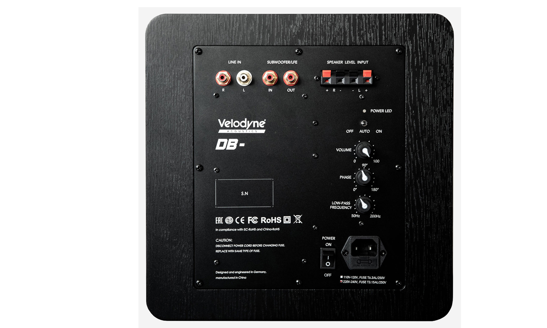 VELODYNE DEEP BLUE - Subwoofer 15", 450 watts - Imagem 3