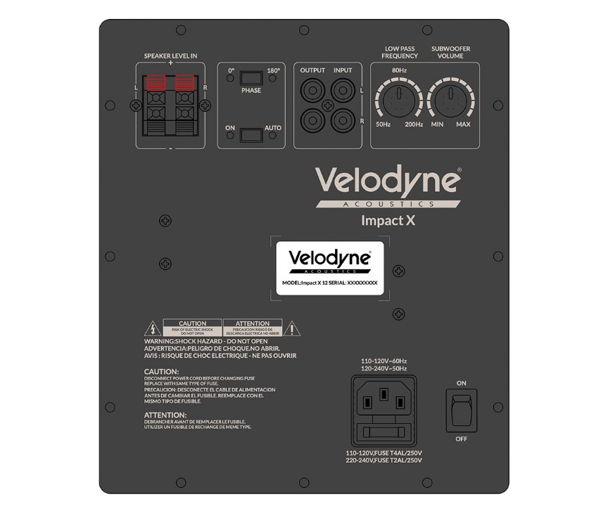 VELODYNE IMPACT X5 - Subwoofer 15", 550 watts - Imagem 3