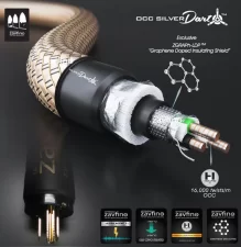 ZAVFINO OCC Silver Dart™ 10AWG – Cabo de Força – 1,5-2,5m