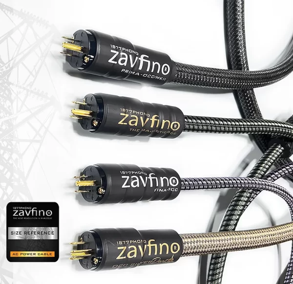 ZAVFINO THE PRIMA MKII PC-OCC 11AWG AUDIOPHILE POWER CABLE - 1,5-2,5m