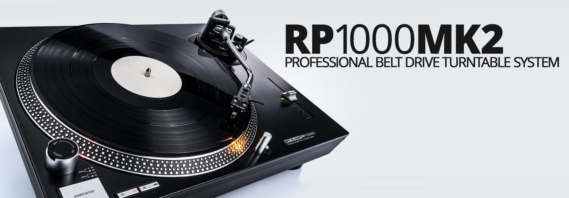 RELOOP RP-1000 MK2 - Toca-Discos Com Transmissão Por Correia Para Uso Em Dj e Hifi