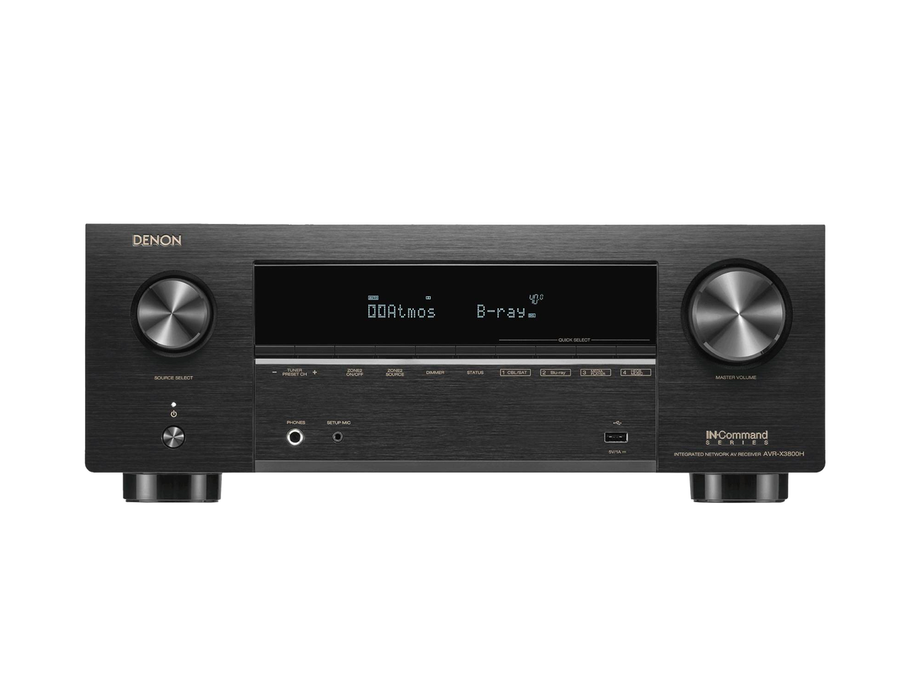 DENON AVR-X3800H - Receiver AV 8K de 9,4 Canais, com HEOS® integrado e Dolby Atmos, 105 Watts