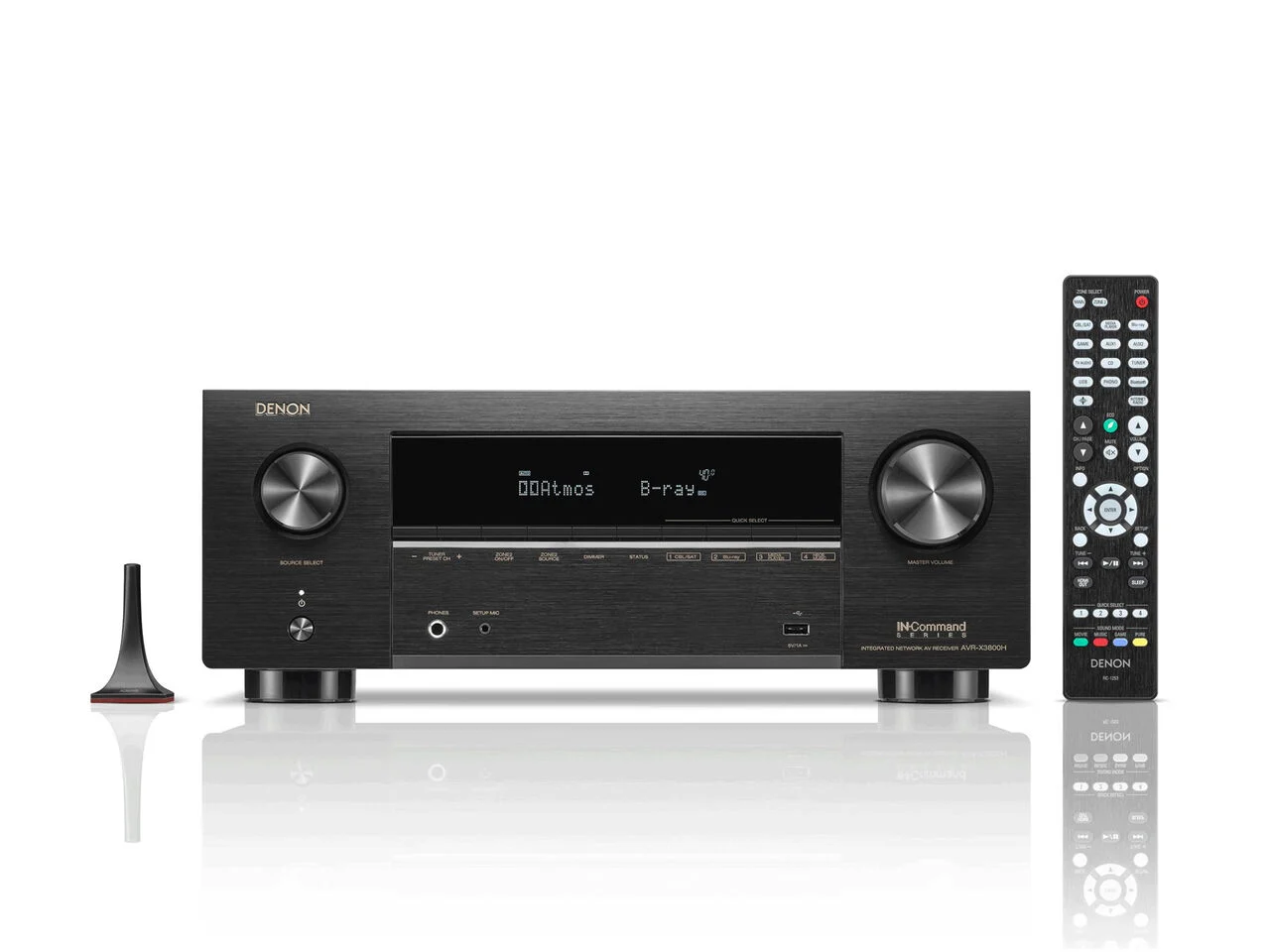 DENON AVR-X3800H - Receiver AV 8K de 9,4 Canais, com HEOS® integrado e Dolby Atmos, 105 Watts - Imagem 4