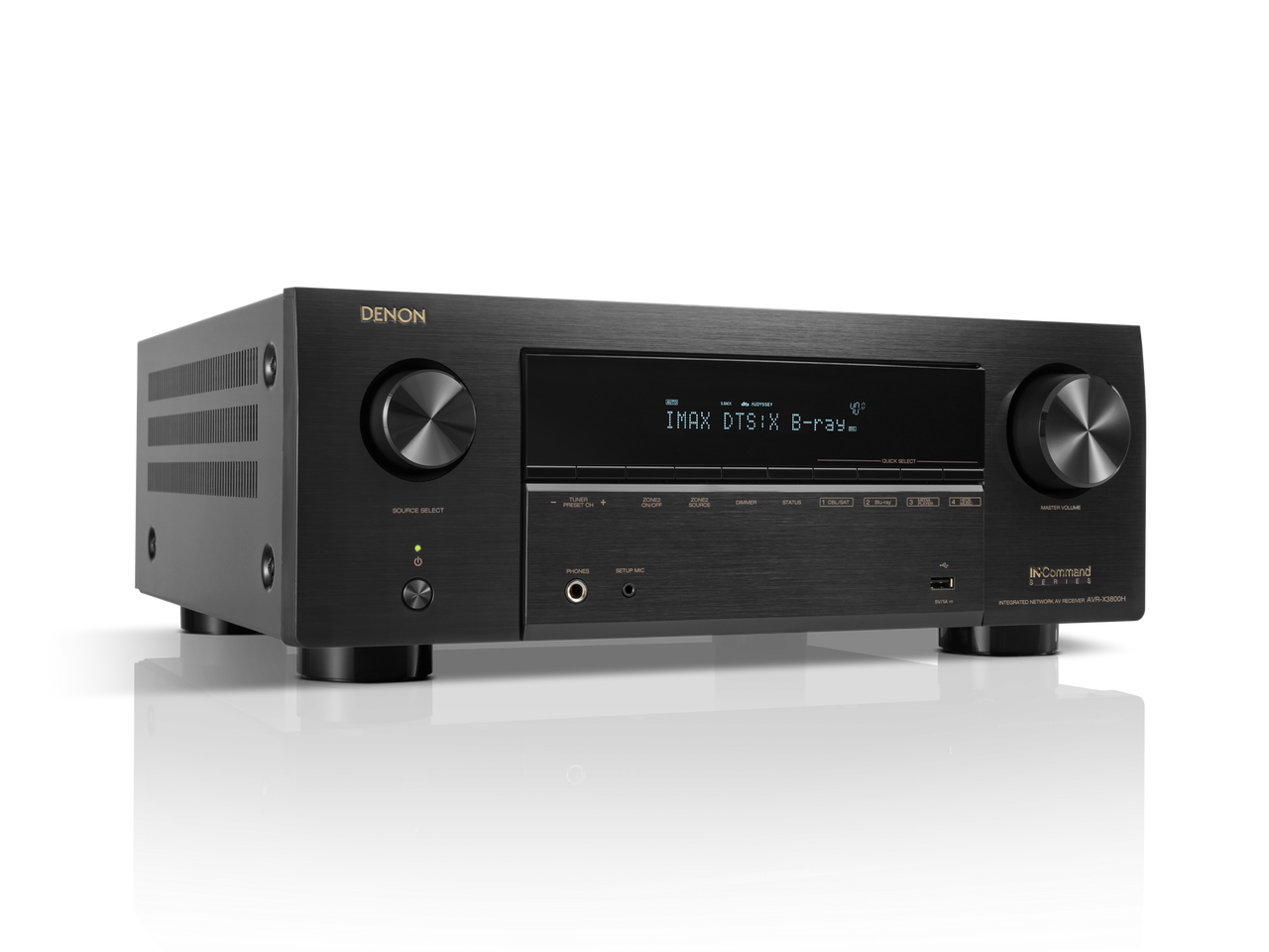 DENON AVR-X3800H - Receiver AV 8K de 9,4 Canais, com HEOS® integrado e Dolby Atmos, 105 Watts - Imagem 3