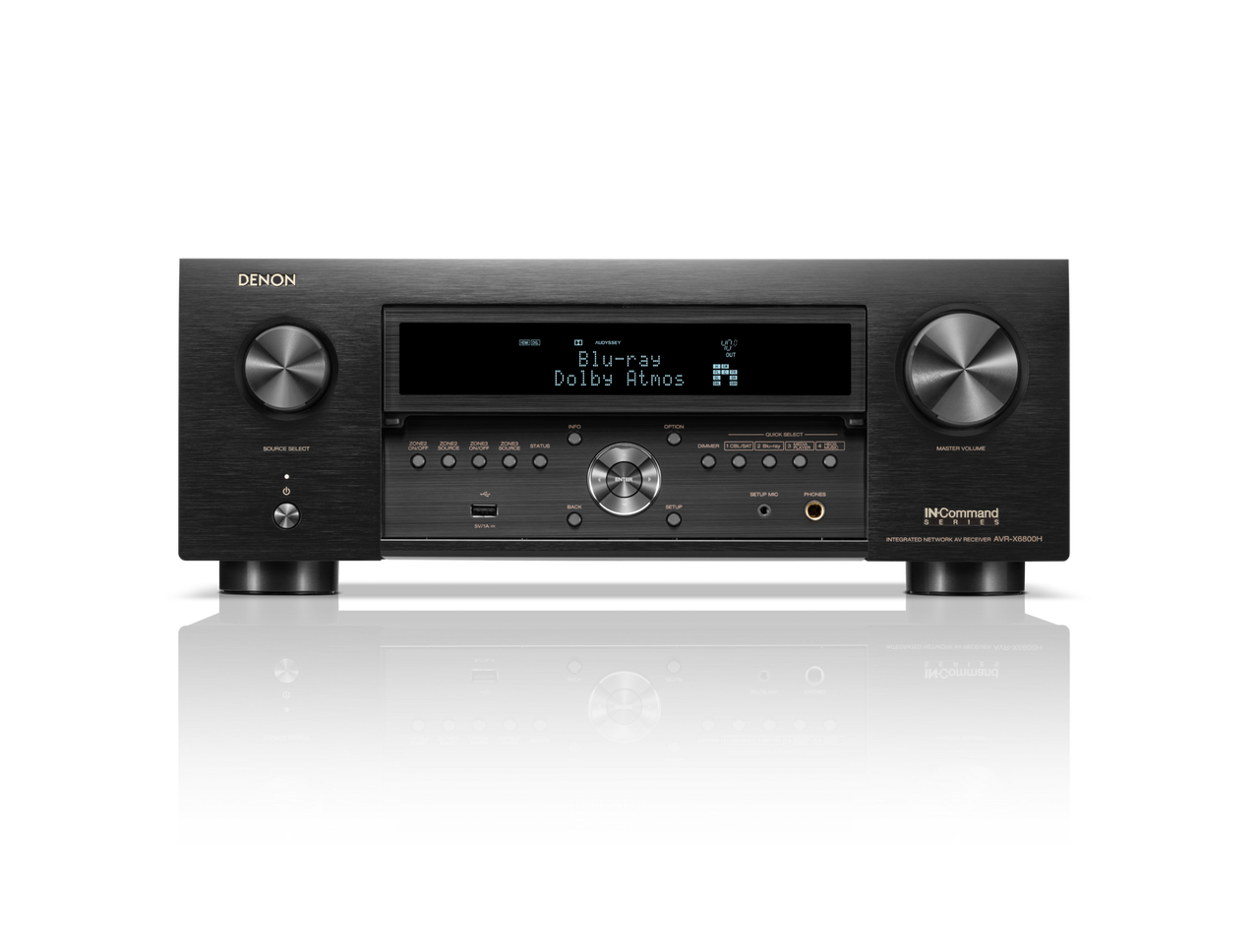 DENON AVR-X6800H - Receiver AV 8K de 11,4 canais, com HEOS® integrado e Dolby Atmo, 140 Watts - Imagem 2
