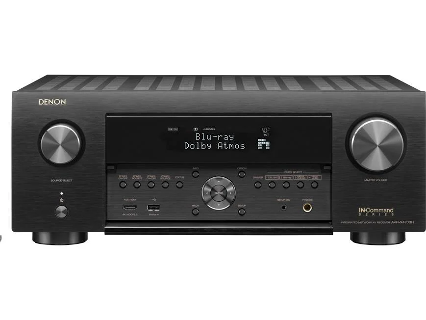 DENON AVR-X4700H – 4K e 8K Ultra HD, Receiver de 9.2 canais, Dolby