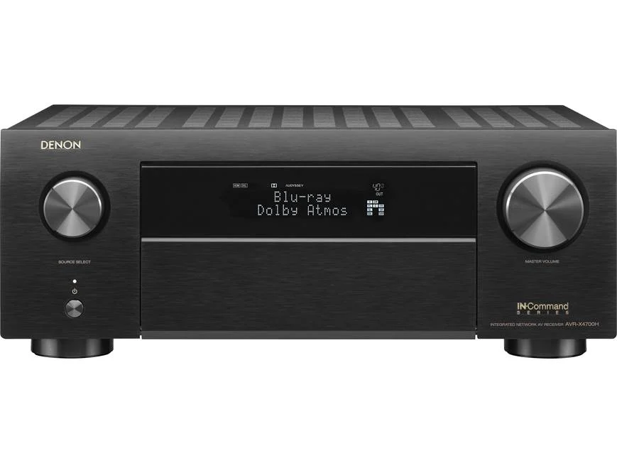 DENON AVR-X4700H – 4K e 8K Ultra HD, Receiver de 9.2 canais, Dolby