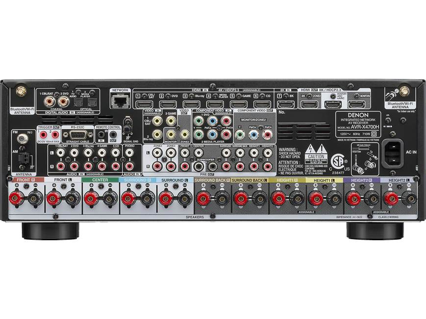 超美品 DENON AVR-X4700H AVアンプ IMAX Enhanced DENON AVR-X4700H – 4K e 8K Ultra HD, Receiver de 9.2 canais, Dolby