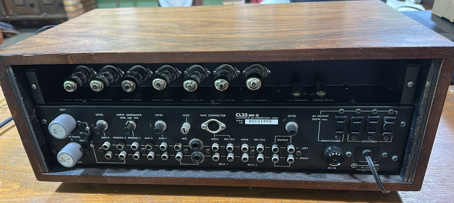 LUXMAN CL35 MKIII - Pré-amplificador Valvulado de Alta Fidelidade com MM MC Phono - Imagem 2