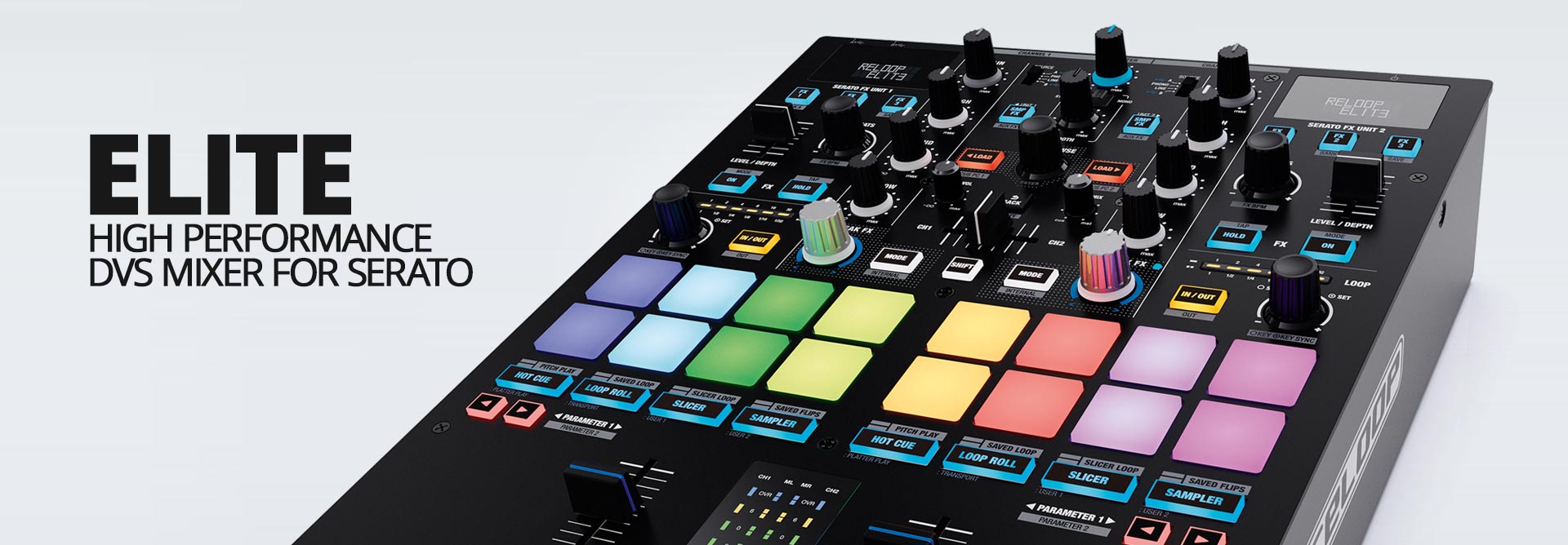 RELOOP ELITE - Mixer com Sistema de Vinil Digital