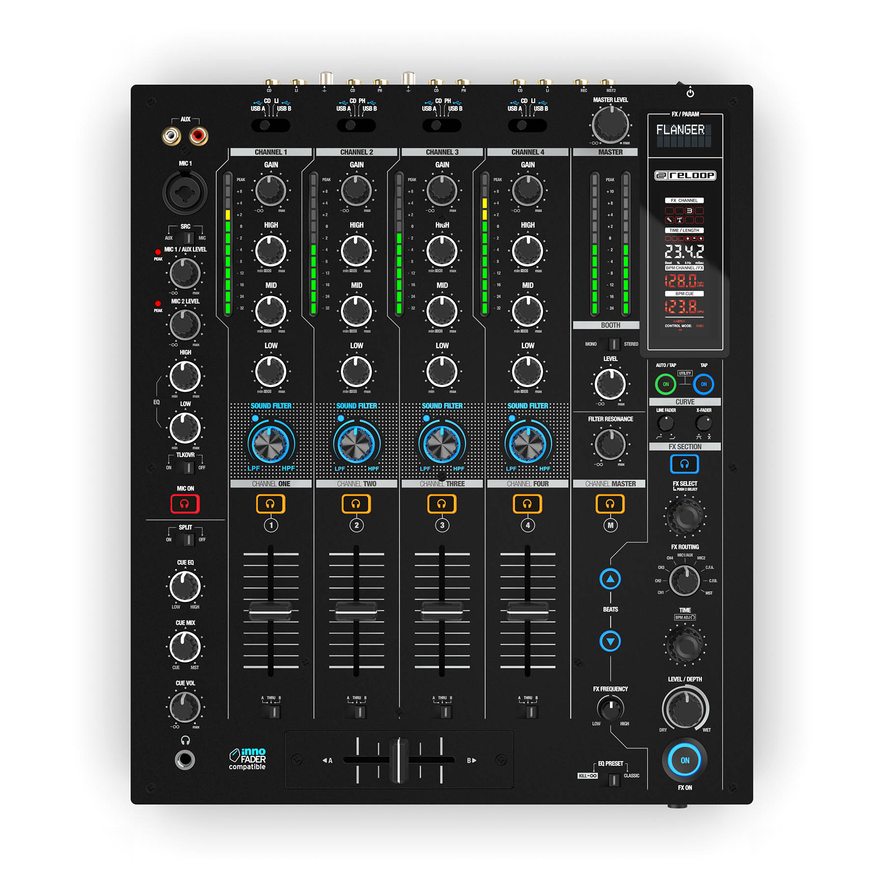 RELOOP RMX95 - Mixer Digital Club com 24-BIT, Dual Interface - Imagem 2