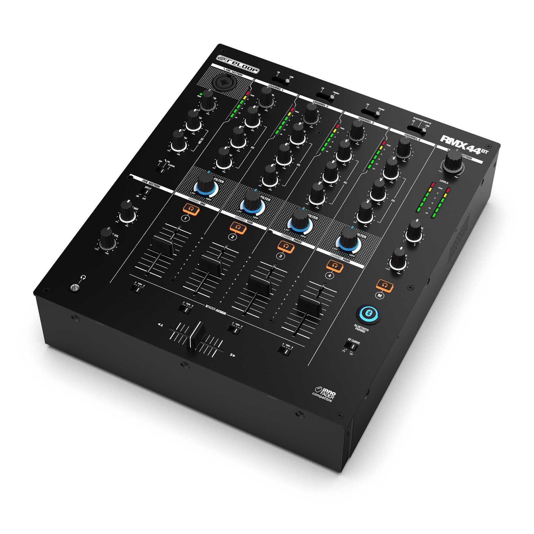 RELOOP RMX44 BT - Mixer de DJ Club, Bluetooth, 4 canais - Imagem 4