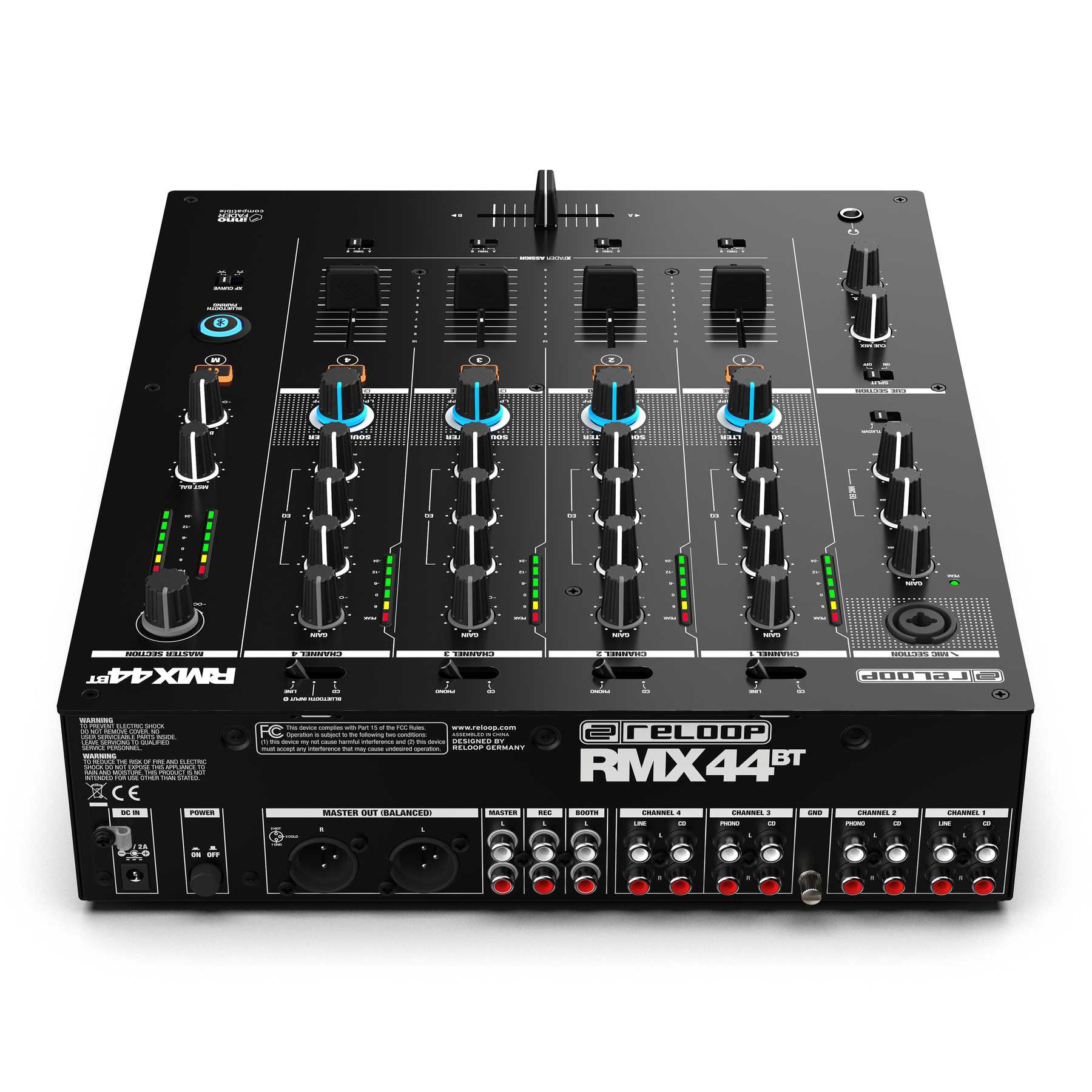 RELOOP RMX44 BT - Mixer de DJ Club, Bluetooth, 4 canais - Imagem 3