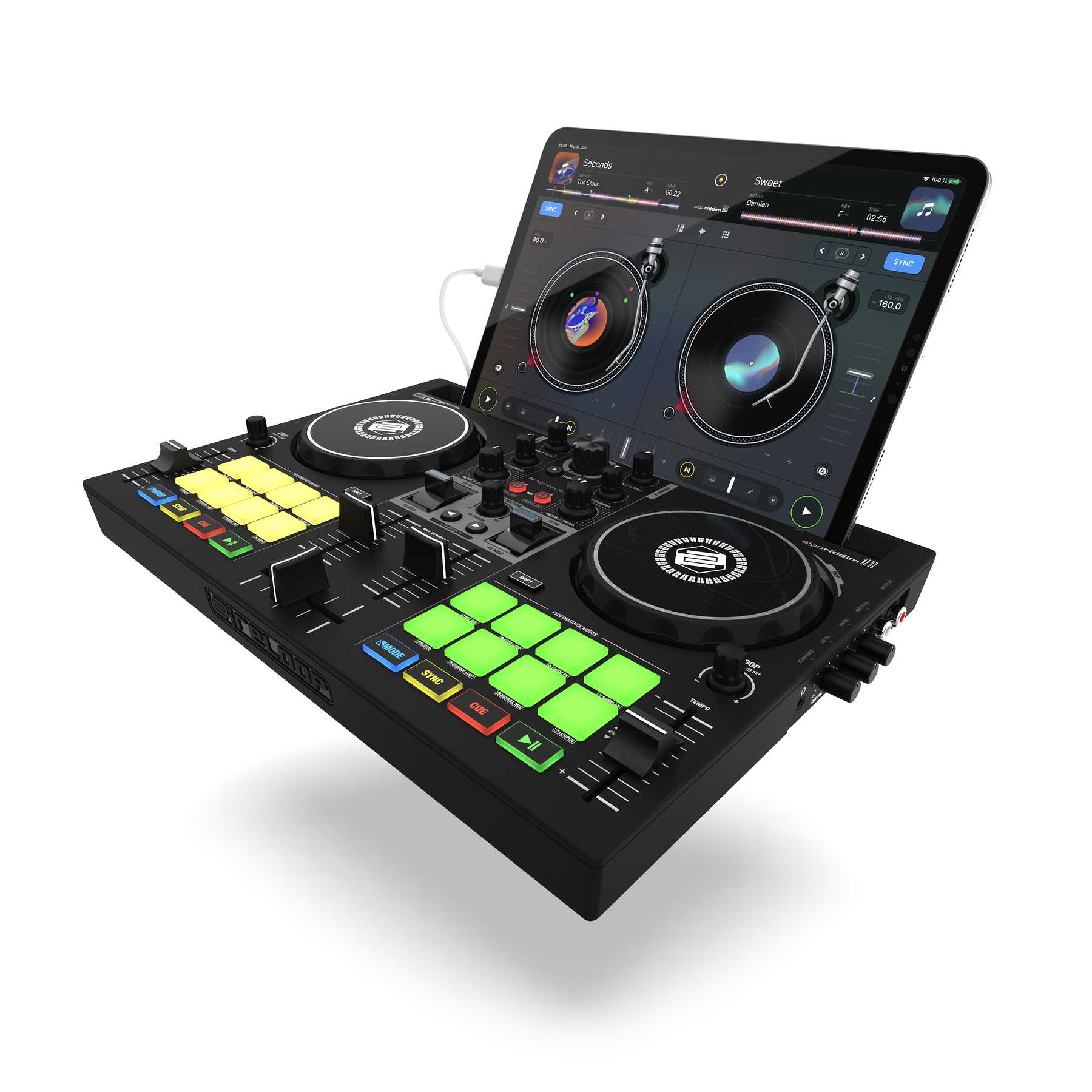 RELOOP Buddy - Controlador DJ compacto de 2 decks para iOS, iPadOS, Android, Mac e PC - Imagem 8