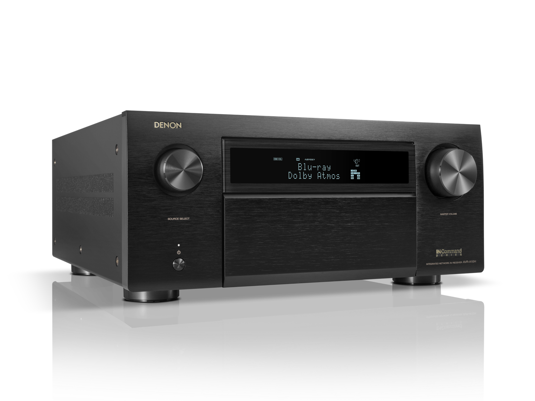 DENON AVR-A10H - Receiver AV 8K, 13.4 Canais, Powered by HEOS™ com Dolby Atmos, HDR10, HDR10+, Dolby Vision e HLG, Dolby Atmos, DTS:X e DTS:X Pro, Auro-3D, IMAX Enhanced, 150 Watts