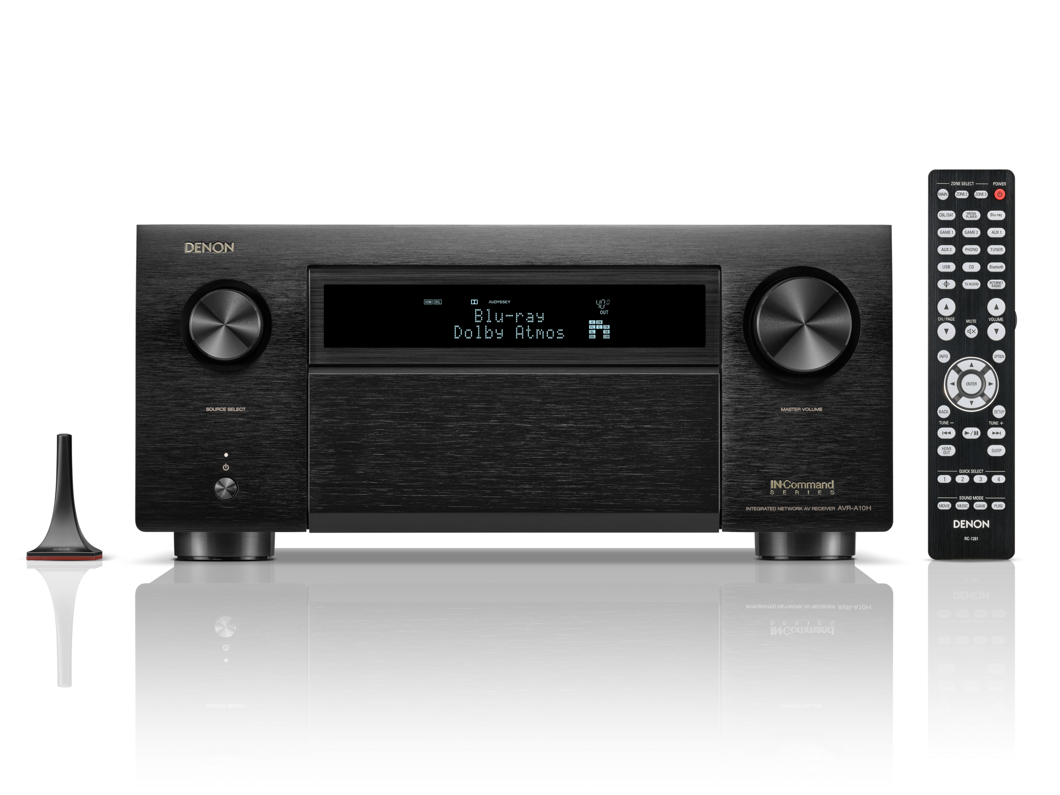 DENON AVR-A10H - Receiver AV 8K, 13.4 Canais, Powered by HEOS™ com Dolby Atmos, HDR10, HDR10+, Dolby Vision e HLG, Dolby Atmos, DTS:X e DTS:X Pro, Auro-3D, IMAX Enhanced, 150 Watts - Imagem 2