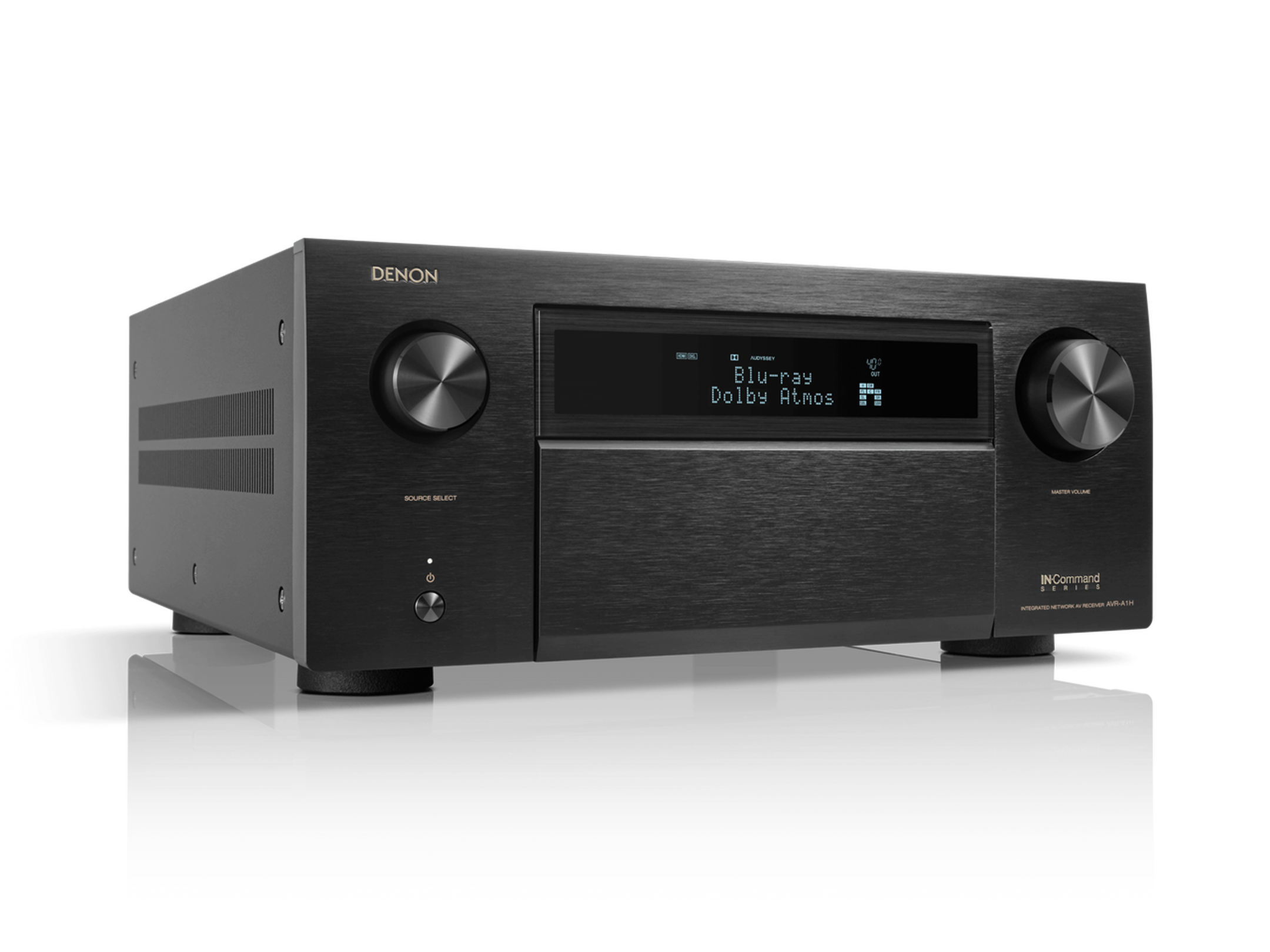 DENON AVR-A1H - Receiver AV 8K, 15.4 Canais, Powered by HEOS™ com Dolby Atmos, HDR10, HDR10+, Dolby Vision e HLG, Dolby Atmos, DTS:X e DTS:X Pro, Auro-3D, IMAX Enhanced, 150 Watts
