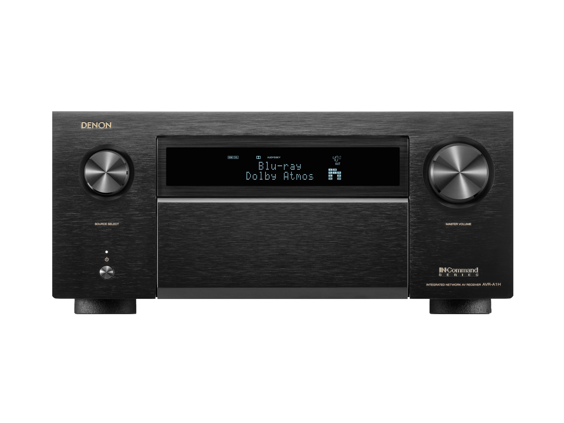 DENON AVR-A1H - Receiver AV 8K, 15.4 Canais, Powered by HEOS™ com Dolby Atmos, HDR10, HDR10+, Dolby Vision e HLG, Dolby Atmos, DTS:X e DTS:X Pro, Auro-3D, IMAX Enhanced, 150 Watts - Imagem 2