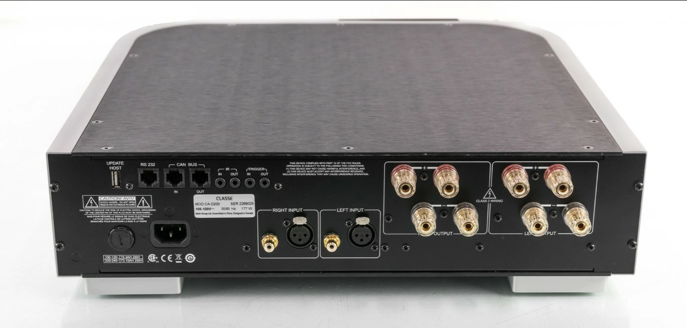 CLASSÉ CA-D200 Amplificador Estéreo Class D 200 watts - Imagem 3