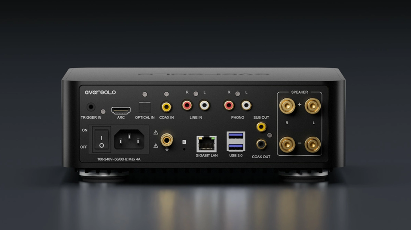 EVERSOLO PLAY - Amplificador Integrado com Streamer, DAC, 60 Watts - Imagem 4