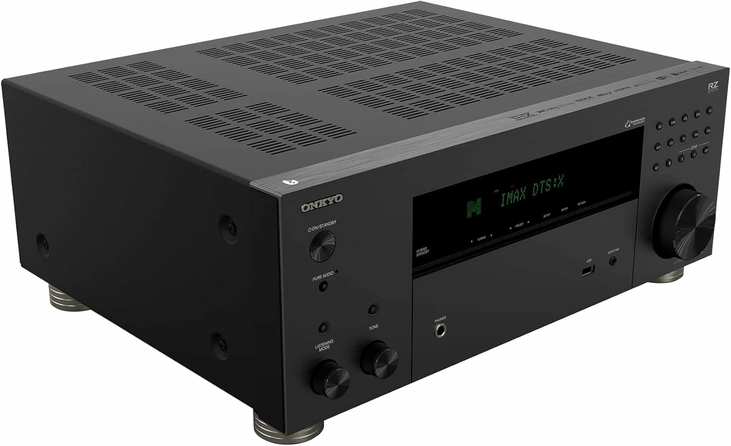 ONKYO TX-RZ30 - Receiver 8K, 9.2. Canais, HDR10+, HLG, Dolby Vision, THX, Dolby Atmos, DTS:X e Auro-3D, 140 Watts - Imagem 2