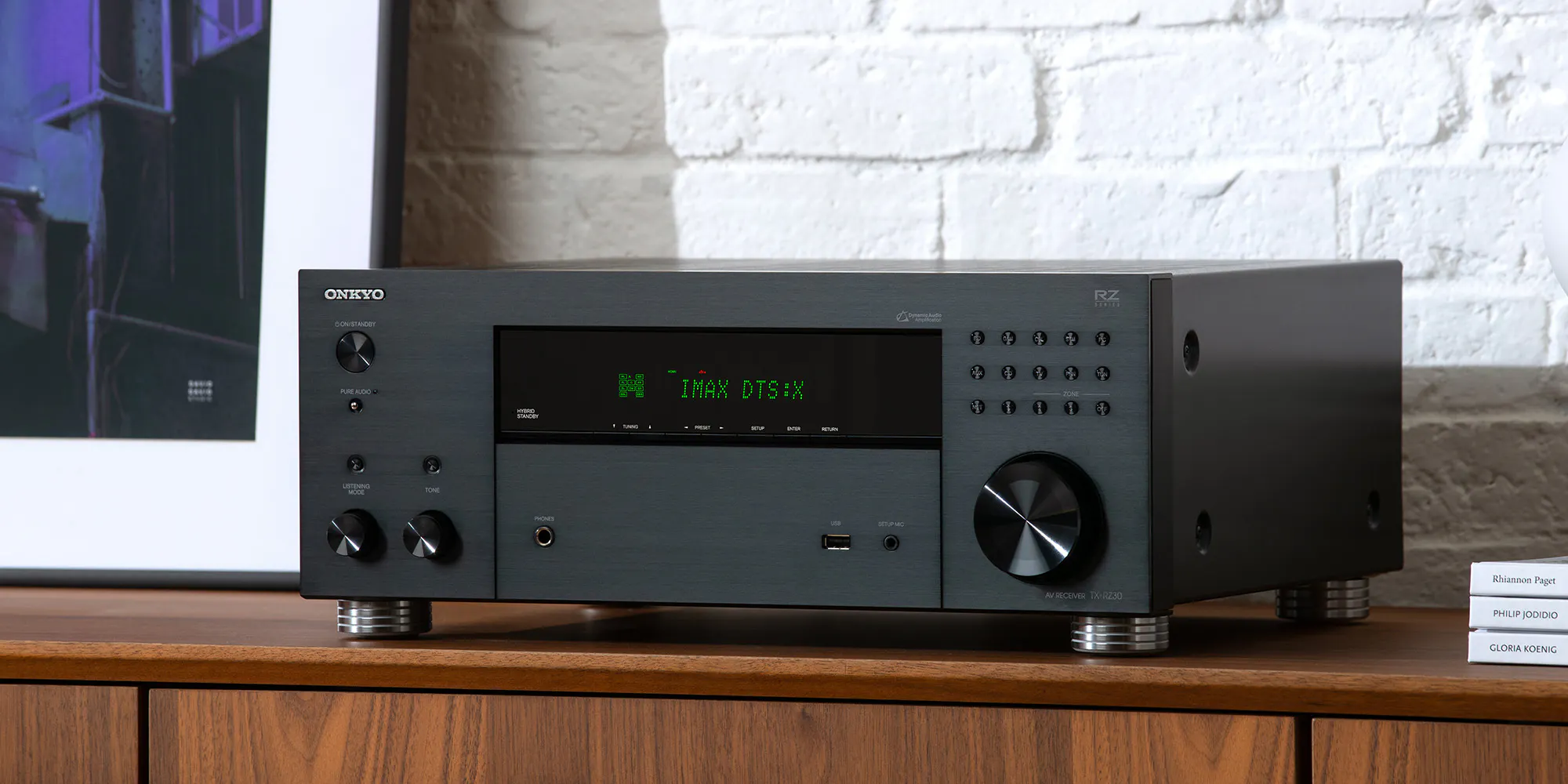 ONKYO TX-RZ30 - Receiver 8K, 9.2. Canais, HDR10+, HLG, Dolby Vision, THX, Dolby Atmos, DTS:X e Auro-3D, 140 Watts - Imagem 8