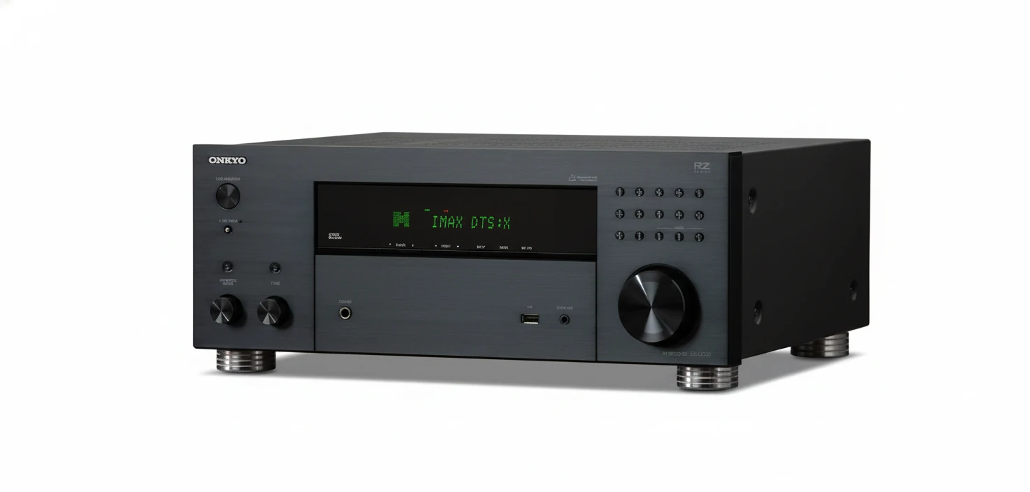 ONKYO TX-RZ30 - Receiver 8K, 9.2. Canais, HDR10+, HLG, Dolby Vision, THX, Dolby Atmos, DTS:X e Auro-3D, 140 Watts
