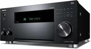 ONKYO TX-RZ50 – Receiver AV 8K, 9.2. Canais, HDR10+, HLG, Dolby Vision, THX, Dolby Atmos, DTS:X e Auro-3D, 120 Watts