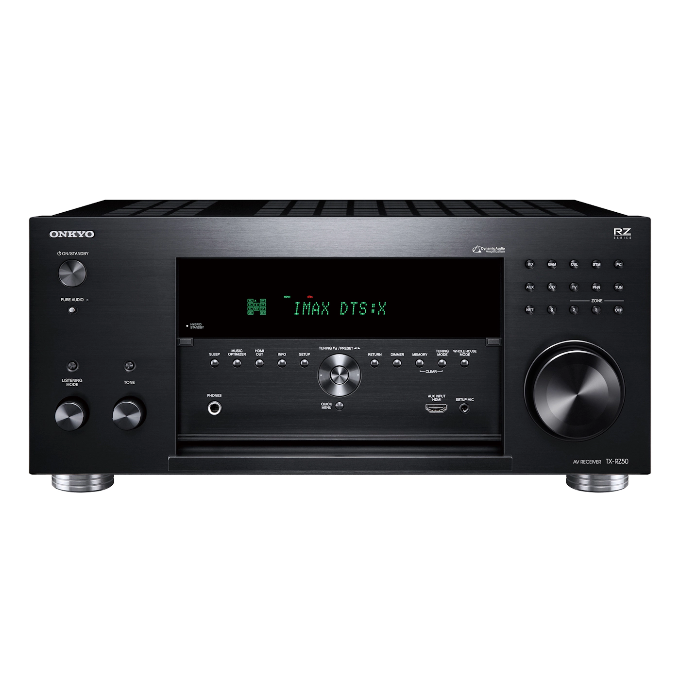 ONKYO TX-RZ50 - Receiver AV 8K, 9.2. Canais, HDR10+, HLG, Dolby Vision, THX, Dolby Atmos, DTS:X e Auro-3D, 120 Watts - Imagem 4