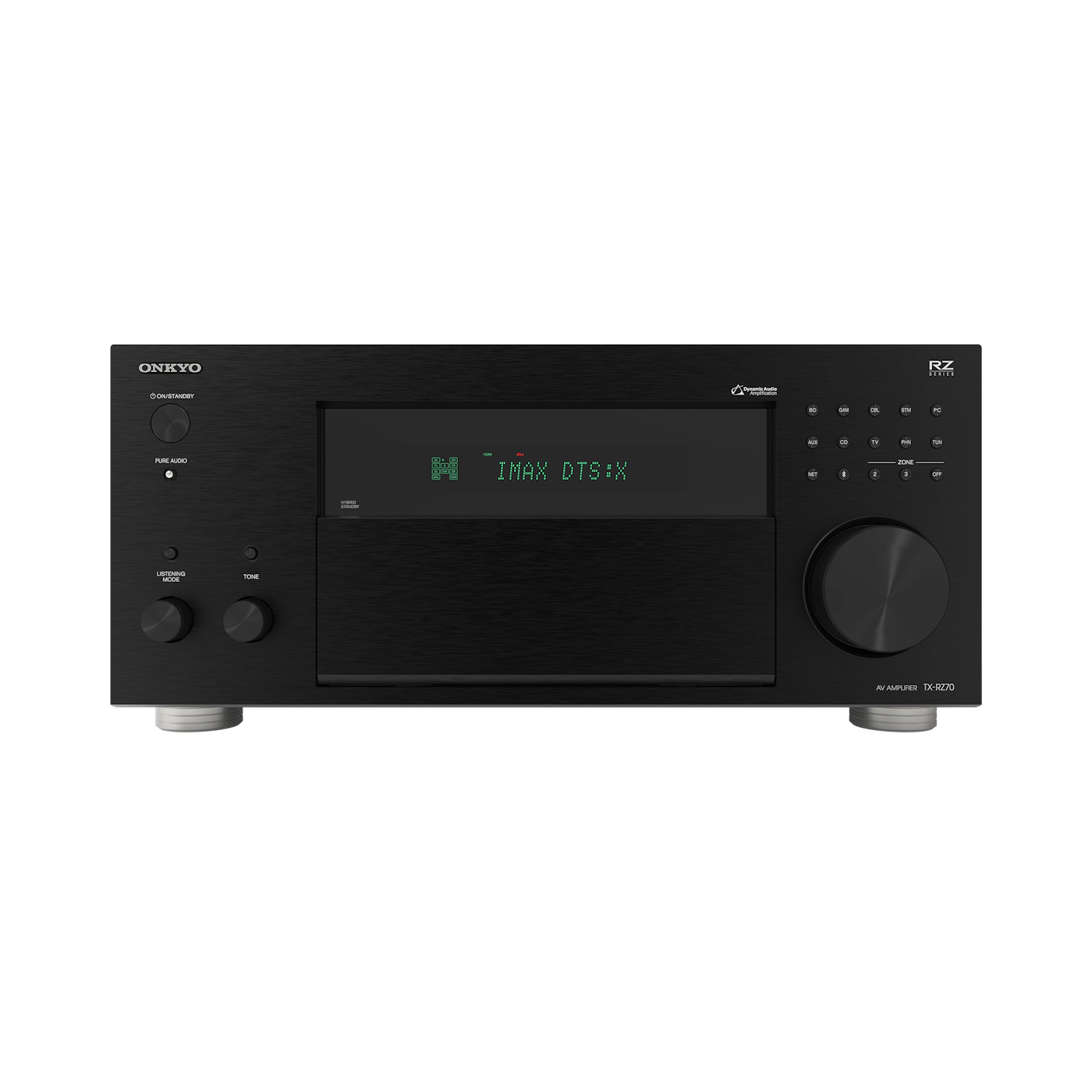 ONKYO TX-RZ70 – Receiver AV 8K, 11.2. Canais, HDR10+, HLG, Dolby Vision, THX, Dolby Atmos, DTS:X e Auro-3D, 140 Watts