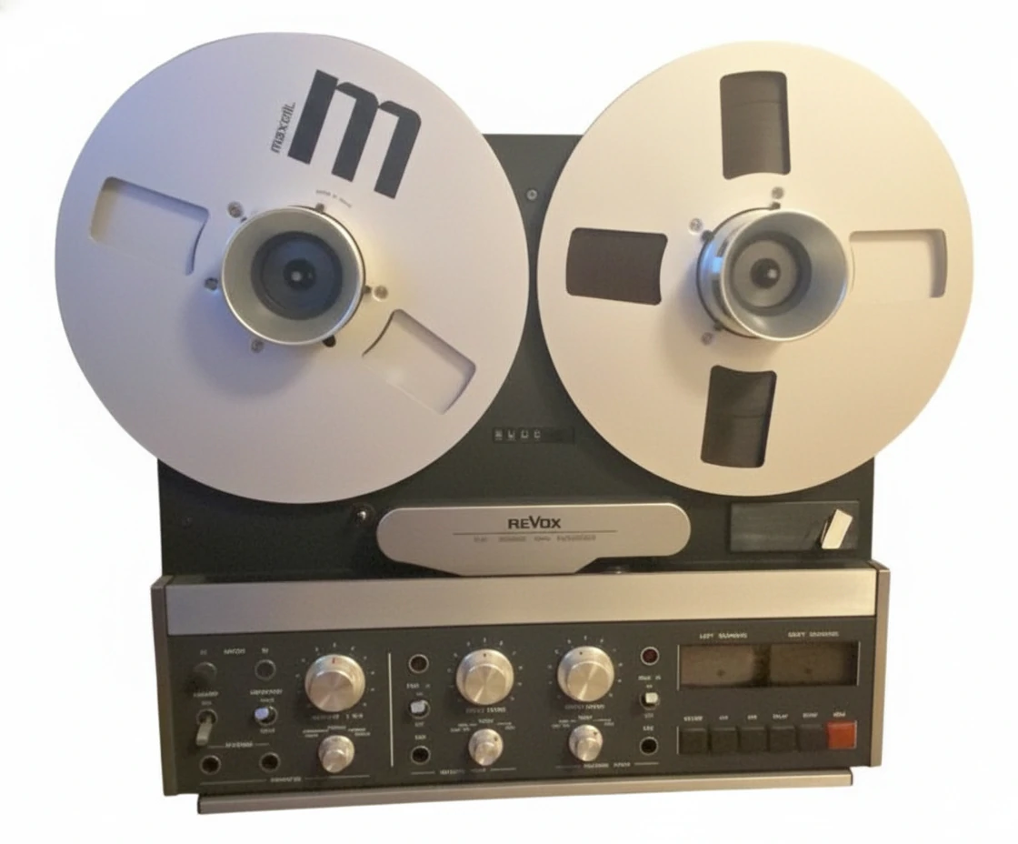 REVOX B77 - Gravador de Fita de Rolo (Reel-To-Reel), Stereo, 2 Pistas, com Velocidade 7 ½ e 15 ips (19 e 38 cm/s), com Controle Remoto