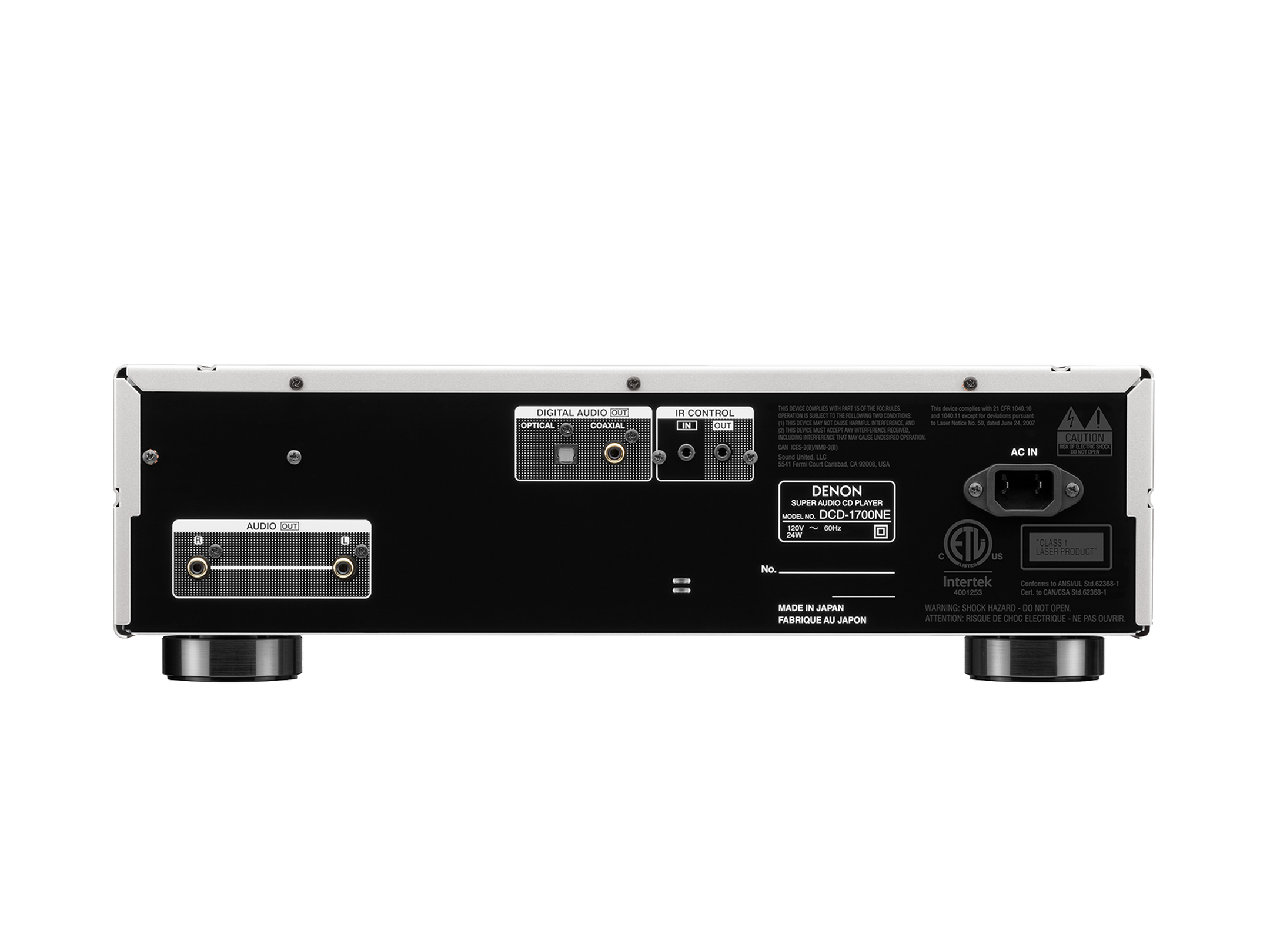 DENON DCD-1700NE - Cd Player, Super Audio CD (SACD), Preto ou Prata - Imagem 8