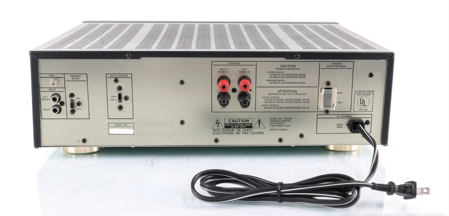 HARMAN KARDON PA2200 - Amplificador Stereo, 100 Watts - Imagem 4