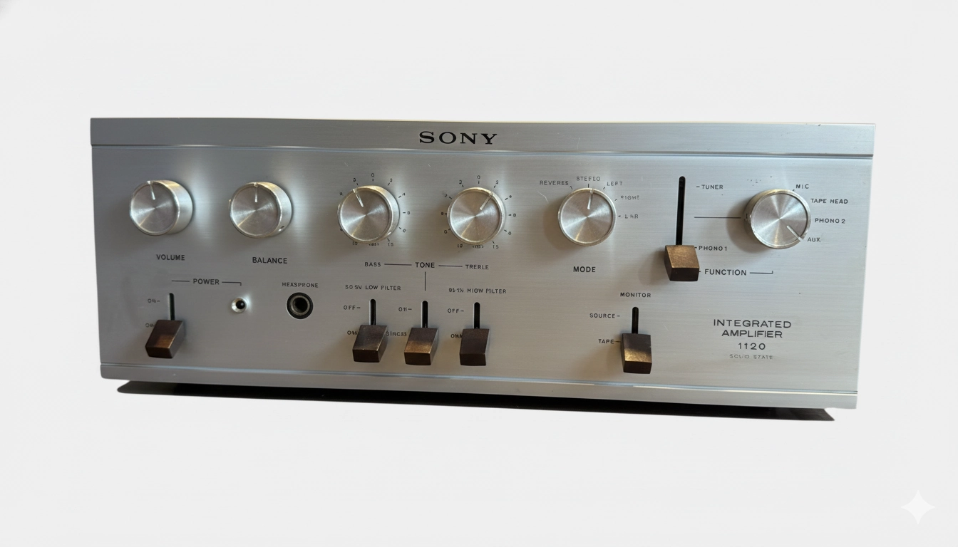 SONY TA-1120 - Amplificador Integrado, 50 W + 50 W (8 Ohms)