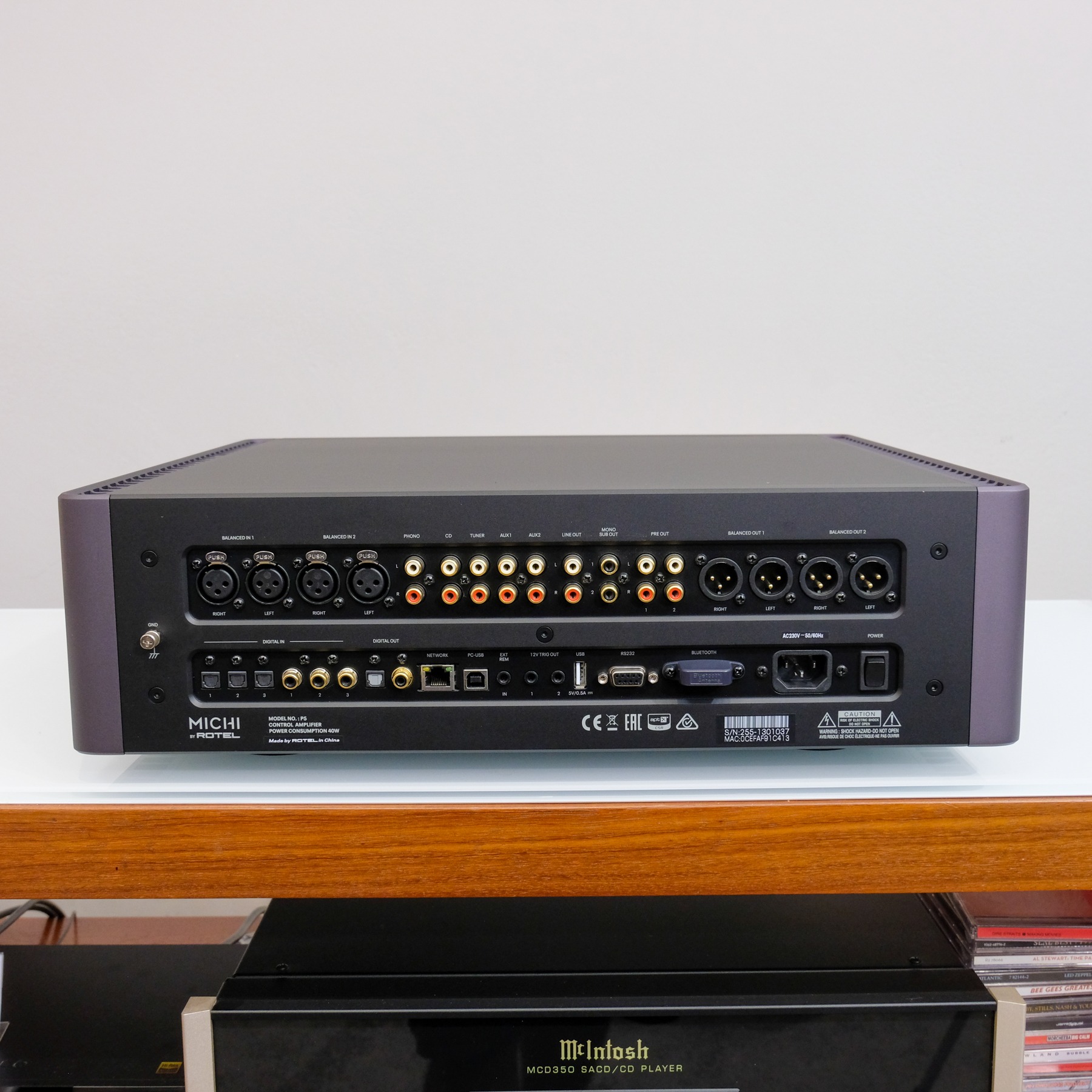 ROTEL MICHI P5 Pré-Amplificador Stereo com MM MC Phono, Streamer e DAC - Imagem 7