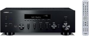 YAMAHA RECEIVER R-N600A – Receiver Estéreo, Áudio Hi-Fi, DAC e Phono Integrados, Wi-Fi, 80 Watts
