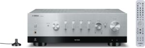 YAMAHA RECEIVER R-N800A – Receiver Estéreo, Áudio Hi-Fi, DAC e Phono Integrados, Wi-Fi, MusicCast, 100 Watts
