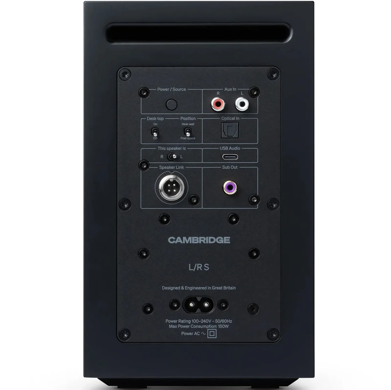 CAMBRIDGE AUDIO L/R S - Caixas Acústicas Ativa Estéreo Ultracompacta - Imagem 4
