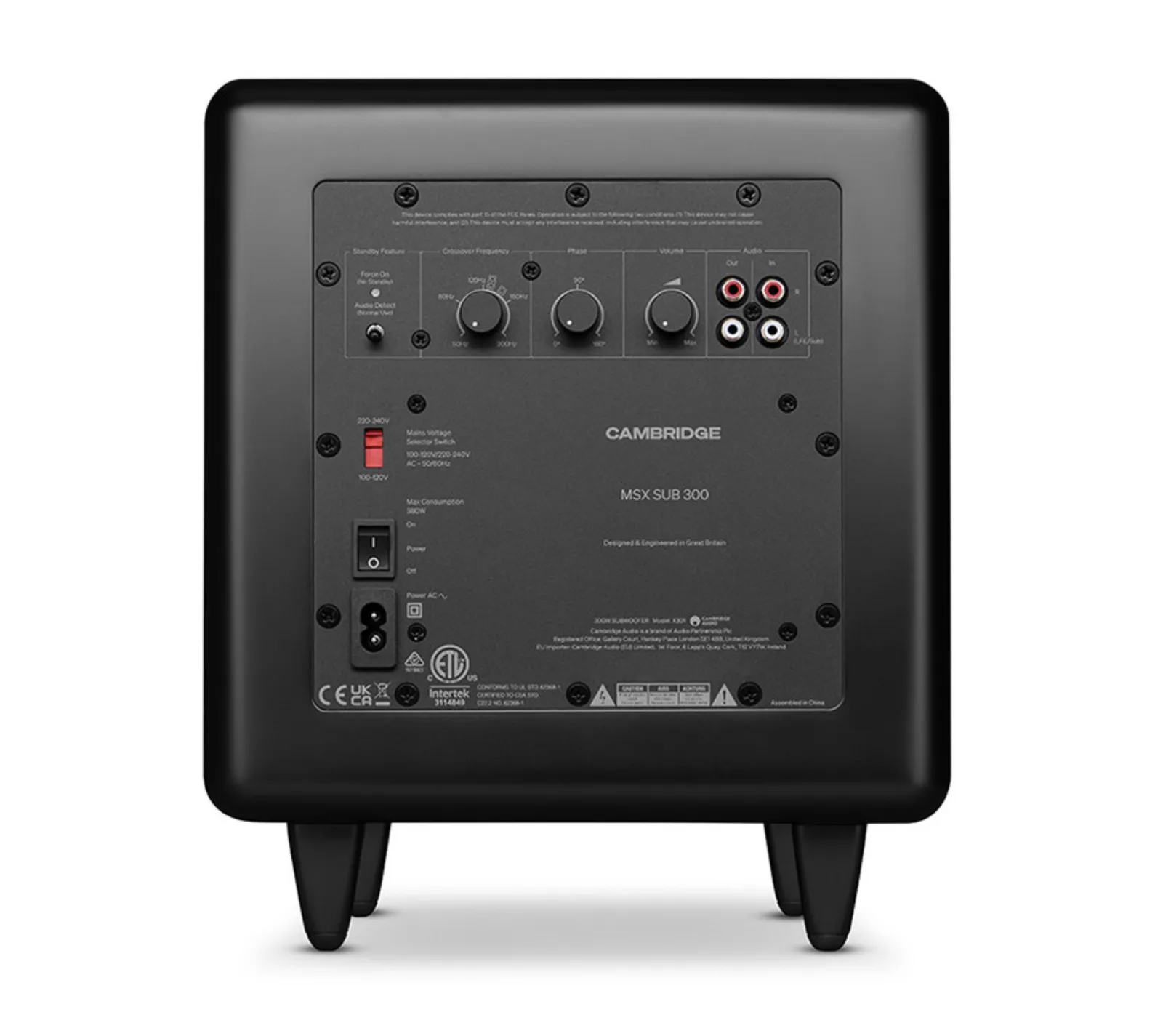 CAMBRIDGE AUDIO MSX Sub 300 - Subwoofer Compacto Ativo 8", Bivolt, 300 Watts - Imagem 7