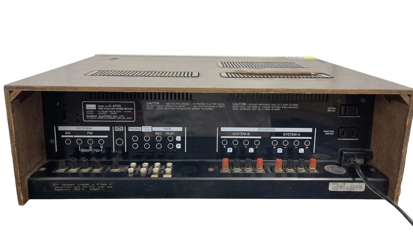 SANSUI G-4700 AM/FM Stereo Receiver, 50 Watts - Imagem 7