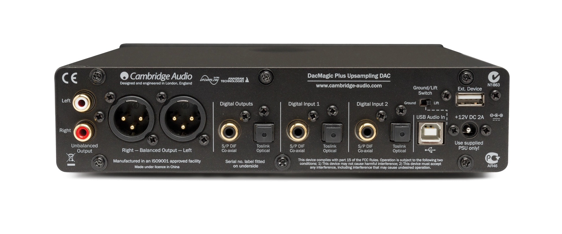 CAMBRIDGE DacMagic Plus - DAC, Headphone, 192k/24bits - Imagem 2